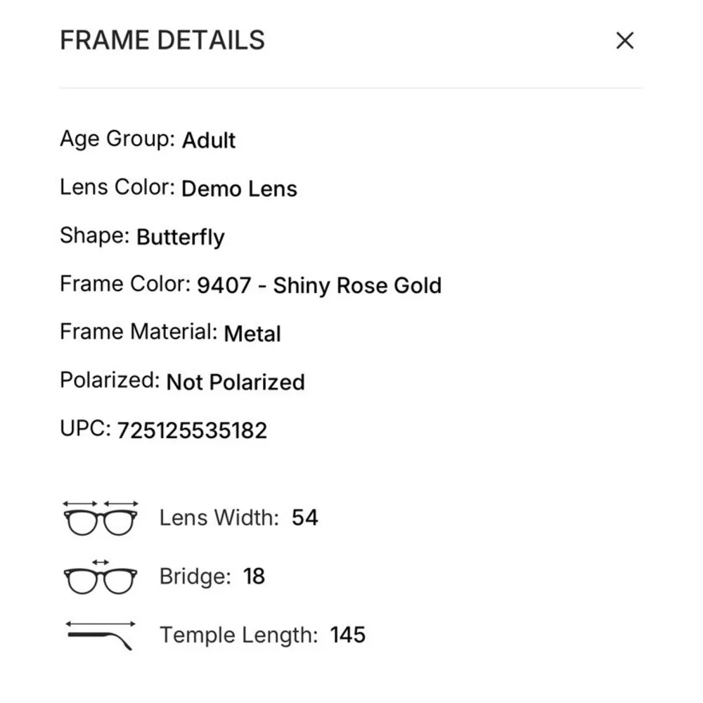 COACH 0HC5197D Women's Rose‎ Gold Eyeglasses 54MM NIB